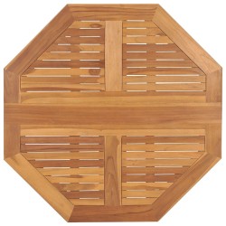 Table à dîner pliable de jardin Ø90x75 cm Bois de teck solide 