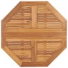 Table à dîner pliable de jardin Ø90x75 cm Bois de teck solide 