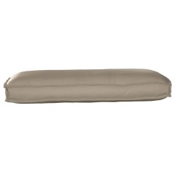 Coussin de palette taupe pour siège/dossier 120 x 50 x 12 cm en tissu Oxford 