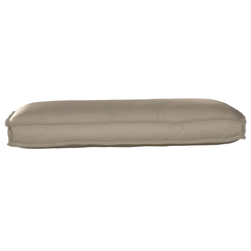 Coussin de palette taupe pour siège/dossier 120 x 50 x 12 cm en tissu Oxford 