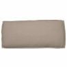 Coussin de palette taupe pour siège/dossier 120 x 50 x 12 cm en tissu Oxford 