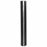 Barrière de racines avec rails de connexion Noir 1x5 m 1,5 mm HDPE 