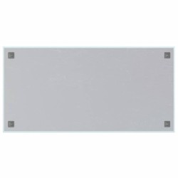 Tableau noir magnétique mural Blanc 100x50 cm Verre trempé 