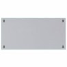 Tableau noir magnétique mural Blanc 100x50 cm Verre trempé 
