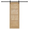 Porte Coulissante avec Quincaillerie 73.5x198.5 cm Bois Massif Pin 