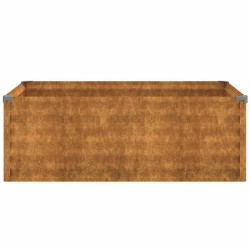 Lit surélevé de jardin 100x50x36 cm acier corten 
