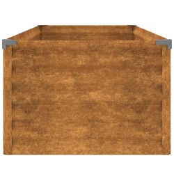 Lit surélevé de jardin 100x50x36 cm acier corten 