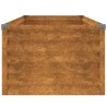 Lit surélevé de jardin 100x50x36 cm acier corten 