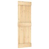 Porte coulissante et kit de quincaillerie 70x210 cm pin massif 