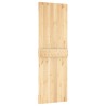 Porte coulissante et kit de quincaillerie 70x210 cm pin massif 