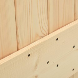 Porte coulissante et kit de quincaillerie 70x210 cm pin massif 