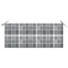 Banc de jardin empilable et coussin 128,5cm Bois de teck massif 