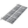 Banc de jardin empilable et coussin 128,5cm Bois de teck massif 