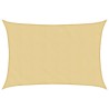 Voile d'ombrage sable 4,5x3 m 100 % polyester oxford 