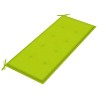Banc de jardin avec coussin 120 cm Bambou 