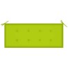 Banc de jardin avec coussin 120 cm Bambou 