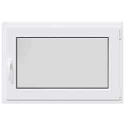 Fenêtre de sous-sol« RISOR » 90 x 70 cm oscillo-battante DIN droite blanche 
