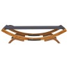 Lit de repos extérieur 100x188,5x44 cm Bois courbé Anthracite 