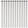 Poteaux de clôture 12 pcs Argent 50 cm Acier galvanisé 