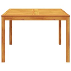 Table à manger de jardin 110x110x75 cm bois d'acacia massif 