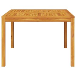 Table à manger de jardin 110x110x75 cm bois d'acacia massif 