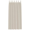 Rideaux avec des rideaux 2 pcs Sable 140 x 260 cm Polyester 