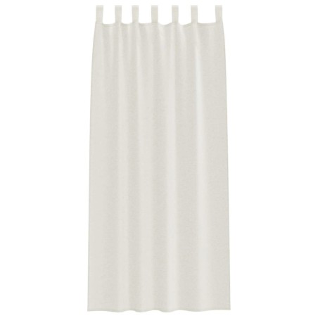 Rideaux avec des rideaux 2 pcs Crème 140 x 260 cm Polyester 