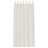 Rideaux avec des rideaux 2 pcs Crème 140 x 260 cm Polyester 