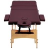 Table de massage pliable 3 zones Violet vin 