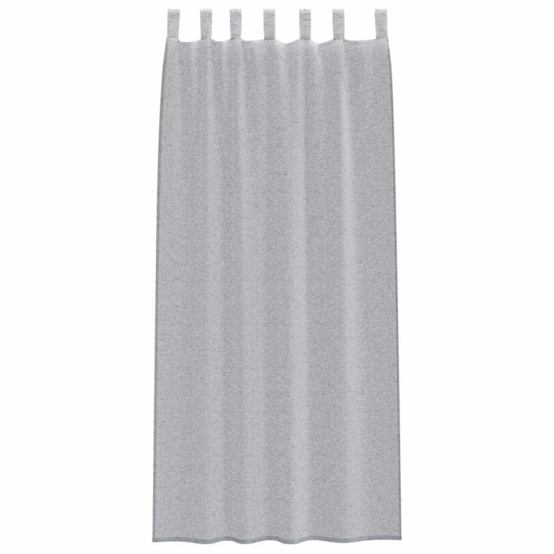 Rideaux 2 pcs Gris foncé 140 x 260 cm Polyester 
