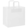 Sacs en papier 50 pcs avec poignées blanc 26x17x25 cm 