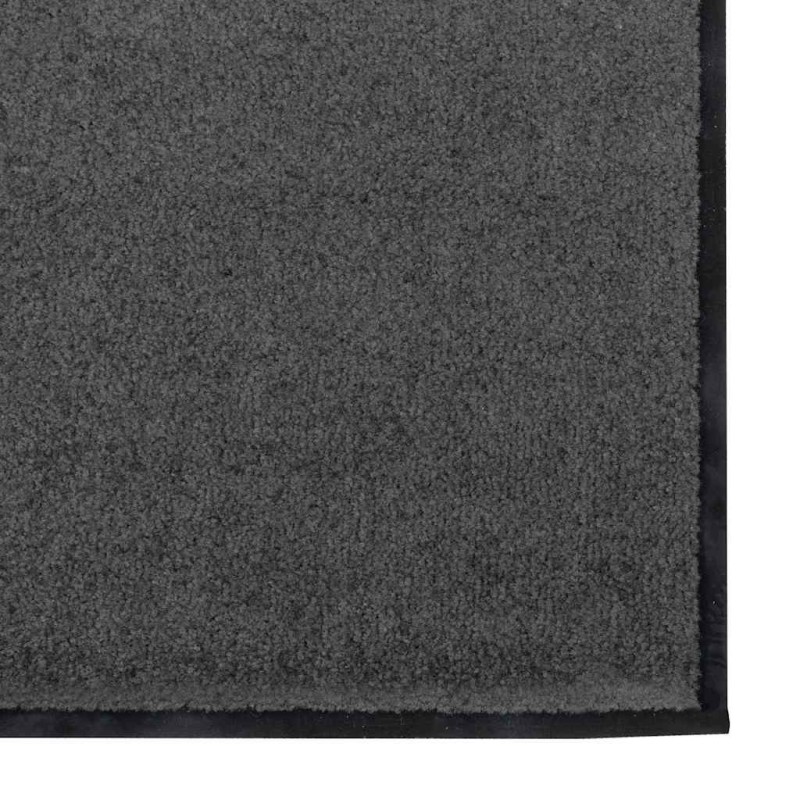 Tapis d'entrée lavable anthracite 120x300 cm 