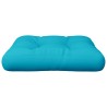 Coussin de palette turquoise 60x60x12 cm tissu 