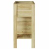 Bac de jardin surélevé avec rangement, 85 x 46 x 96 cm, en bois traité de pin. 