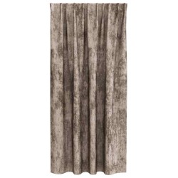 Ensemble de 2 rideaux en velours avec œillets cappuccino, 175 x 140 cm 