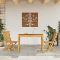 Table à manger de jardin 110x55x75 cm bois massif d'acacia 