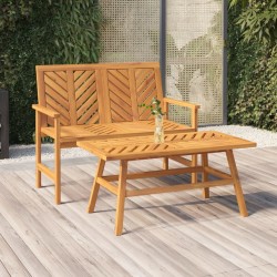 Banc de jardin 109 cm bois massif d'acacia 