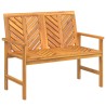 Banc de jardin 109 cm bois massif d'acacia 