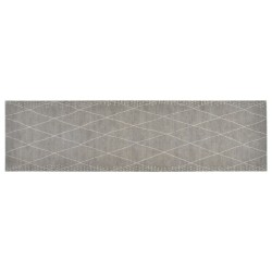 Tapis de cuisine lavable impression losange 45x150 cm velours 