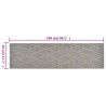 Tapis de cuisine lavable impression losange 45x150 cm velours 