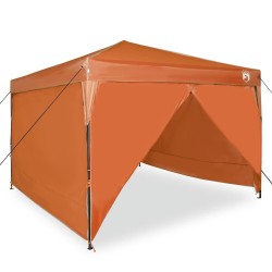 Tente à abri Orange 300 x 300 x 227 / 236 / 245 cm Tissu Oxford 