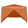 Tente à abri Orange 300 x 300 x 227 / 236 / 245 cm Tissu Oxford 