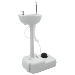 Toilettes de camping et stand de lavage des mains portables en bleu et blanc 