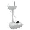 Toilettes de camping et stand de lavage des mains portables en bleu et blanc 