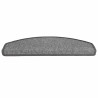 Tapis d'escalier 30 pcs gris foncé 65x24x4 cm 