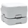 Toilettes de camping et support de lavage des mains portable Gris et Blanc 