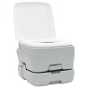 Toilettes de camping et support de lavage des mains portable Gris et Blanc 