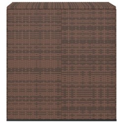 Boîte à coussins de jardin Résine tressée 100x49x103,5cm Marron 