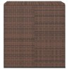 Boîte à coussins de jardin Résine tressée 100x49x103,5cm Marron 