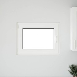 Fenêtre de sous-sol« RISOR » 80 x 70 cm oscillo-battante DIN gauche anthracite 